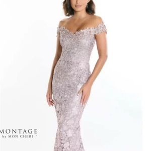 Gorgeous Montage formal dress size 12 in ombré champagne